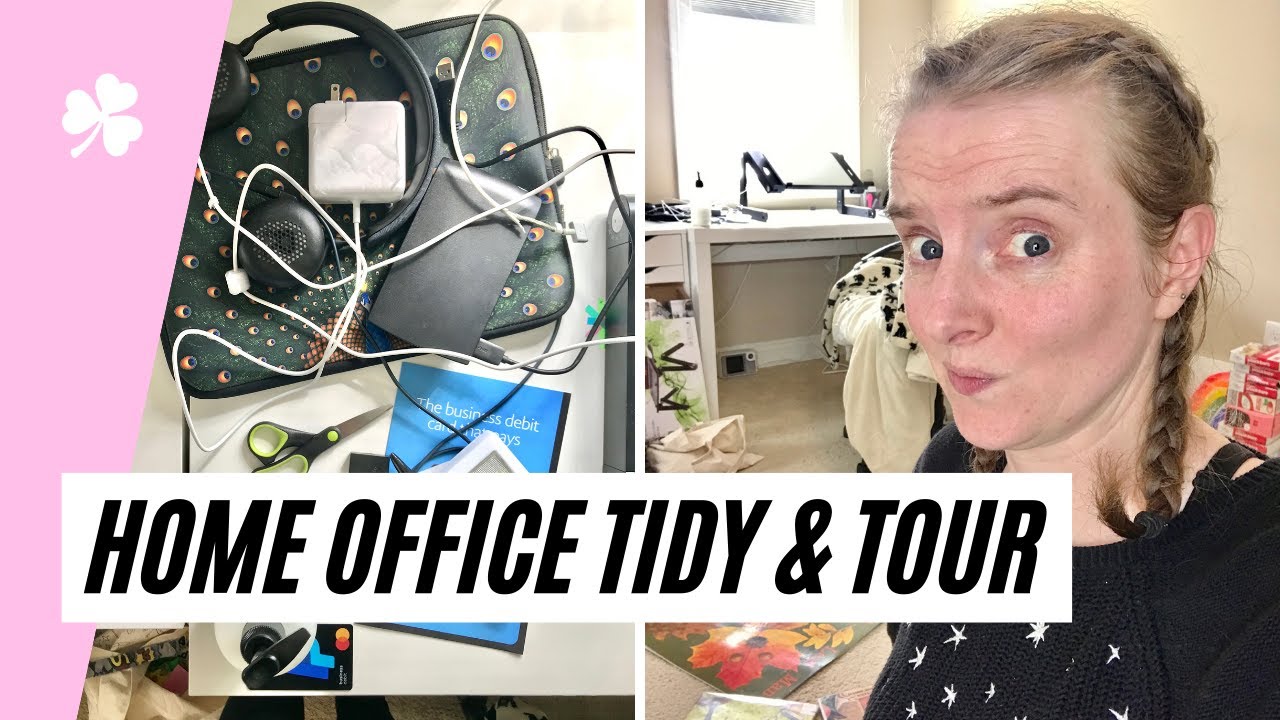 ☘️ Clean With Me Home Office Edition • How My Office Space Saved Me • Home Office Tour
