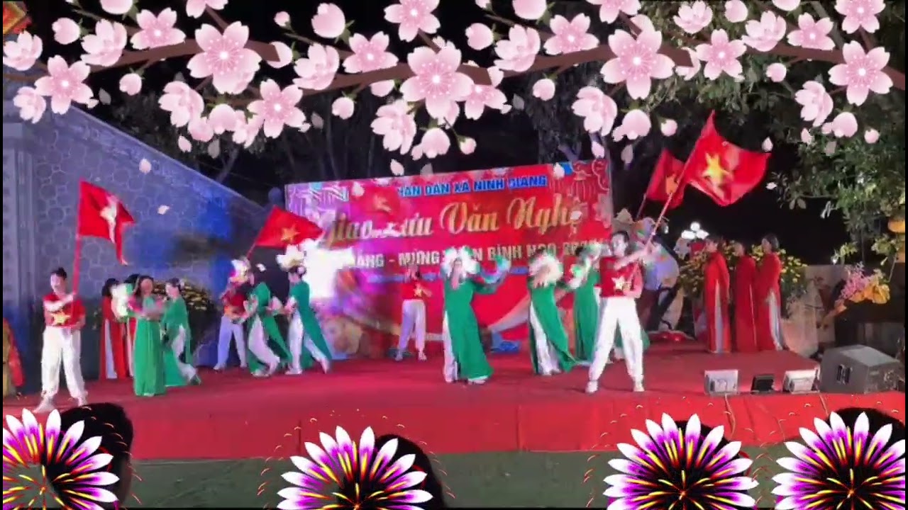 CLB dân vũ tranh xuyên mừng Đảng mừng Xuân 2026 voi bài Việt Nam ơi mùa Xuân đến rồi.