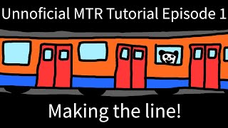 Unofficial Minecraft MTR Tutorial Episode 1: Your first railway line! #mods