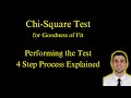 How to Perform a Chi Square Test for Goodness of Fit | AP Statistics | 4 Step Process