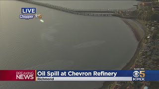 Full Oil Spills From Chevron Richmond Refinery Into San Francisco Bay; Health Alert Issued Update