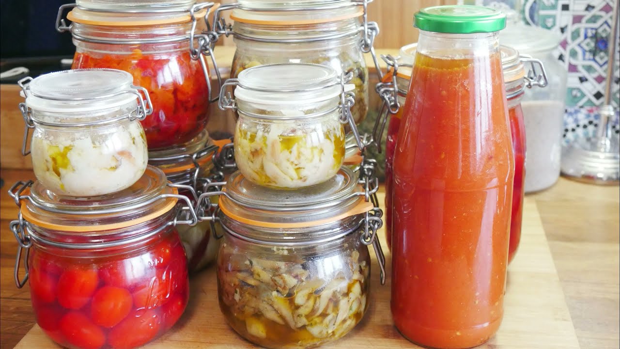 تحضيرات عيد الاضحى 2021/ طماطم مخمرة/ دنجال مرقد بزعتر /معجون الثوم /الثوم المرقد /صلصة الطماطم