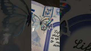 butterfly journaling | blue theme