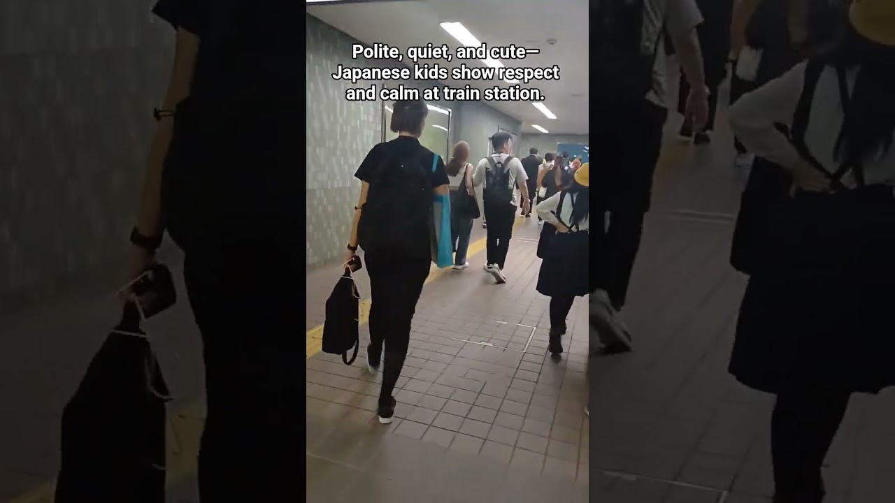 It is amazing how these kids learn discipline and consideration at a young age. 