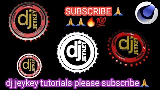 how to make 3d logo .|make dj logo in cinema 4d .|dj logo in cinema 4d .|adobe after effects dj logo
