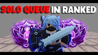 SOLO QUEUEING RANKED AS ELEKTRA! (Roblox Bedwars)