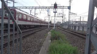 近鉄1437系1443編成+2410系2430編成急行大阪上本町行き発車