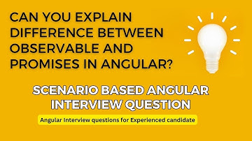 Can you explain the difference between observable and promises in angular | Observable vs Promises