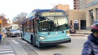 MTA NYCT: B1, B68 and B109 Bus Action @Brighton Beach Av/Coney Island Av (11/27/24)