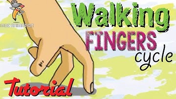 Membuat Animasi Jari Tangan Yang Berjalan (Walking Fingers Cycle TUTORIAL) -  Animasi Adobe Flash