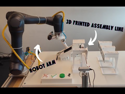 The Future of Manufacturing: 3D Printed Assembly Line with Robotic Precision!