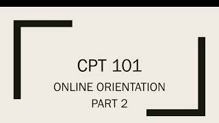 Celebrity CPT 101 Online Orientation  - Part 2 Net Worth