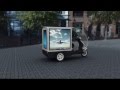 3wheel mobile advertising scooterdelivery vehicle with led screens