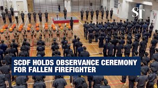SCDF holds observance ceremony for fallen firefighter Kenneth Tay