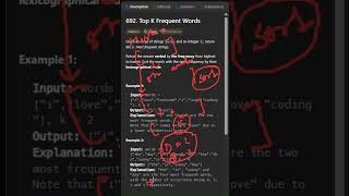 LeetCode 692 Top K Frequent Words | JavaScript Heap Solution #leetcode #javascript #dsa #interview