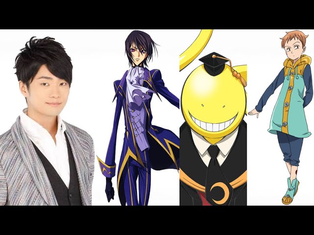Characters That Share The Same Voice Actor As Code Geass Lelouch Lamperouge Youtube