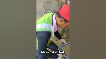 Mason Skill Test Video.#mason #skills #testing #video #construction #skills ✅