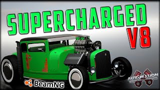 I Built A Crazy Supercharged Hot Rod!! Automation - BeamNG screenshot 2