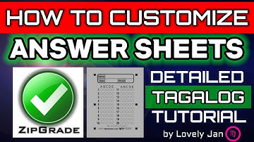 How To Customize Answer Sheets in ZipGrade | DETAILED TAGALOG TUTORIAL
