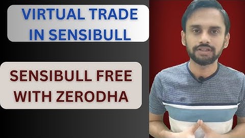 Virtual Trading Sensibull se kaise kare: Free with ZERODHA account