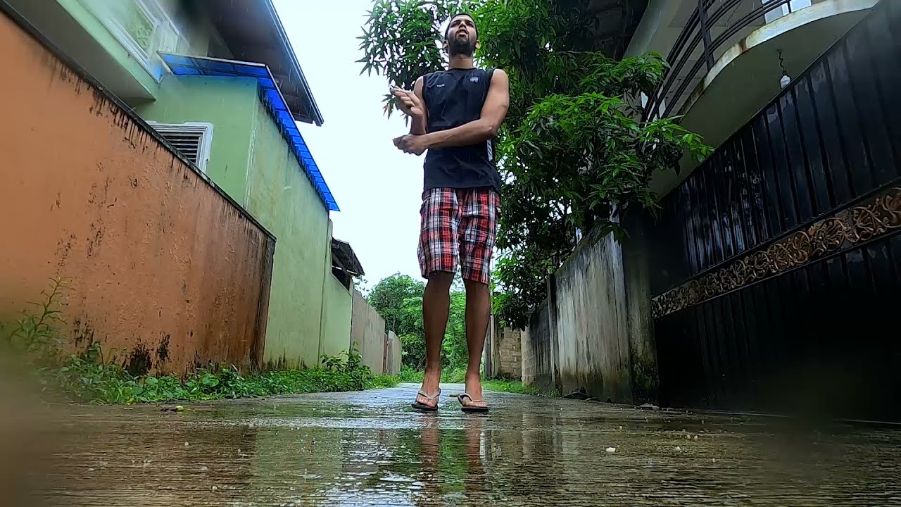 Skipping in rain with flipflops | Aesthetic jump rope - YouTube