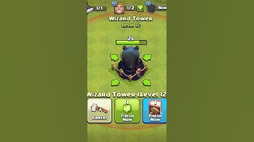 Clash of Clans : Wizard tower level 1 to max upgrade #shorts #coc #clashofclans