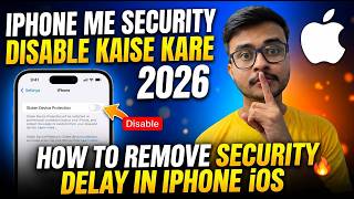 ​iPhone me Security Delay Disable Kaise Kare 2026🔥 | How to Remove Security Delay In iPhone / iOS screenshot 2