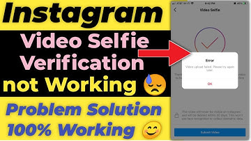 Instagram Selfie Verification Error Solution 💪 Instagram Video Selfie Verification Not Working Solve