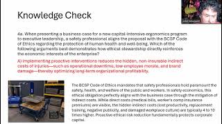 Daily Quiz ep256 Business Case For Safety June 17 2026 BCSP