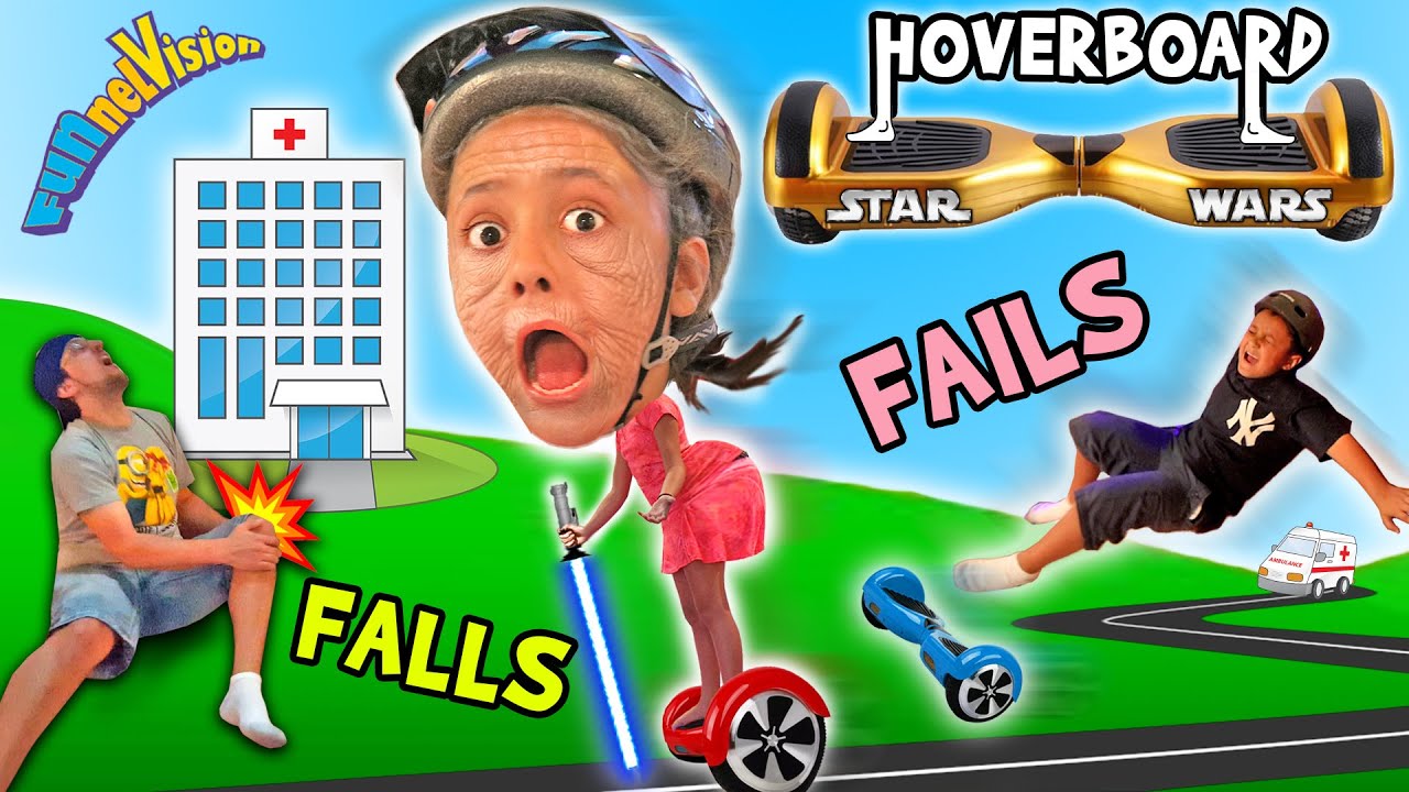 Little Granny Lightsaber! HOVERBOARD Family Fails and Falls! (Star Wars FUNnel Vision Vlog - Little Granny Lightsaber! HOVERBOARD Family Fails and Falls! (Star Wars FUNnel Vision Vlog)
