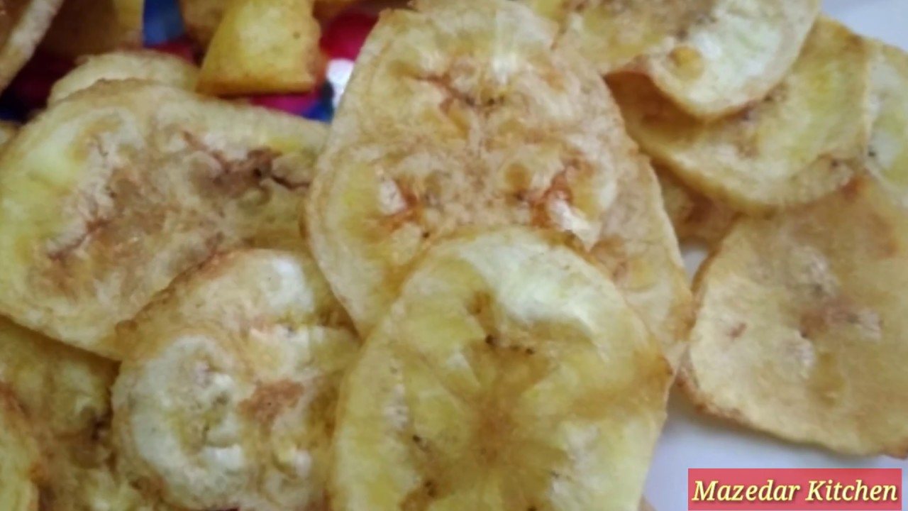 Banana chips / Kurkure aur Crispy Chips Ki Recipe In Hindi Urdu /केले