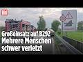 FRONTALCRASH AUF B292: Schwerer Unfall legt Verkehr lahm