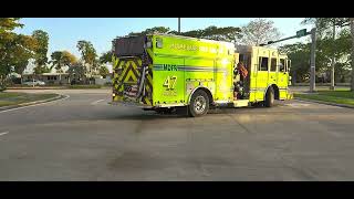 Miami Dade County Fire Rescue - Engine 47 Responding