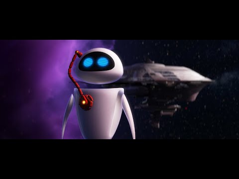 خلا میں ایوا کے ساتھ WALL-E