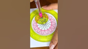 Oddly Satisfying Spirograph Drawing You Can’t Look Away From! 😍✍️ #ひまつぶし #スピログラフ #Art #shorts