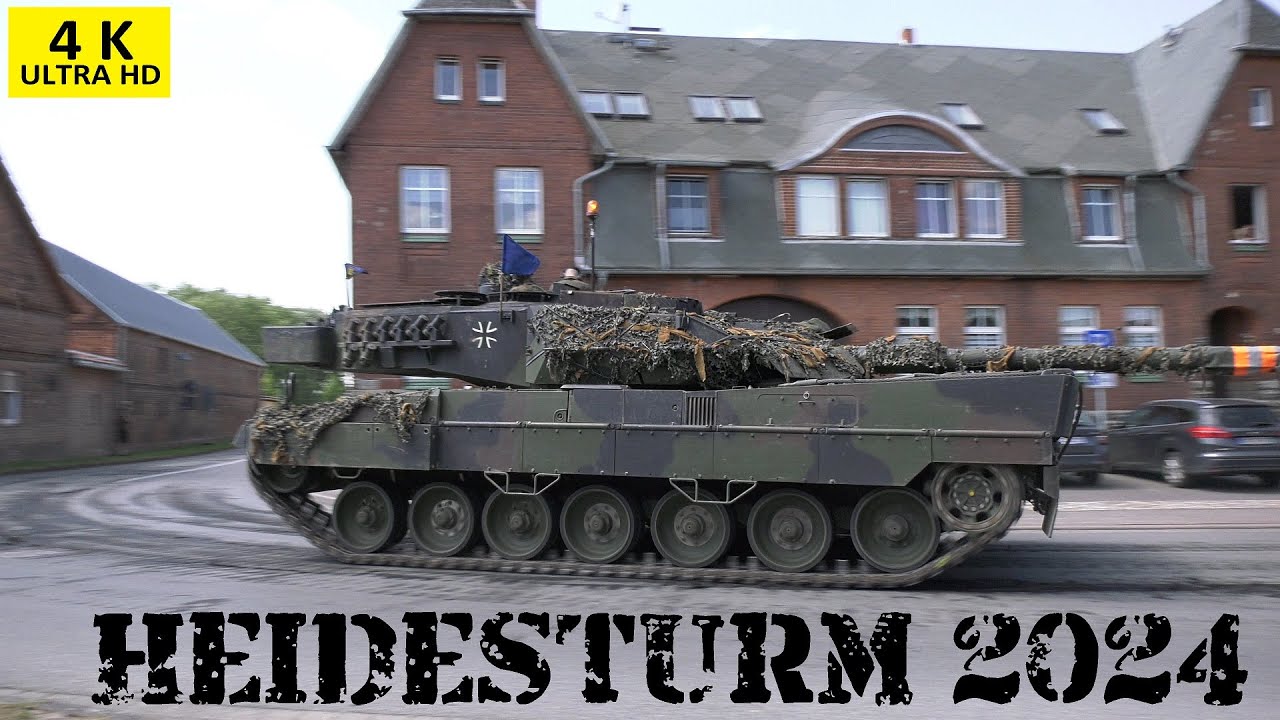 Bundeswehr Manöver Heidesturm 2024 Komplett Elbeübergang Storkau & Marsch zum Gefechtsübungszentrum