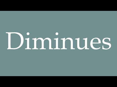 How to Pronounce ''Diminues'' (Decrease) Correctly in French