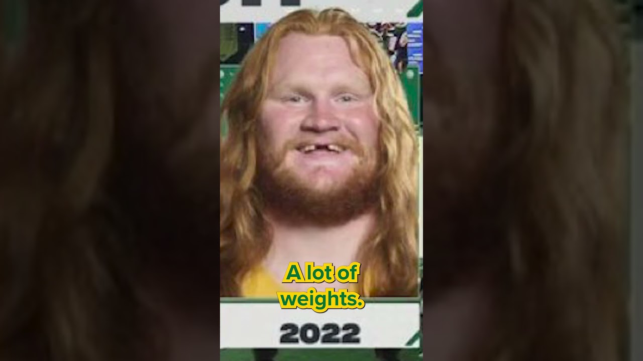 This 0-star offensive tackle could vault himself into the first round of the NFL Draft! 🤯🤯🤯 #shorts
