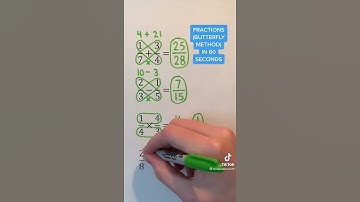 Fractions( butterfly method in 60 seconds) #shorts