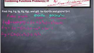 Famous Combining Functions Practice Problem 1 - Calculus Net Worth