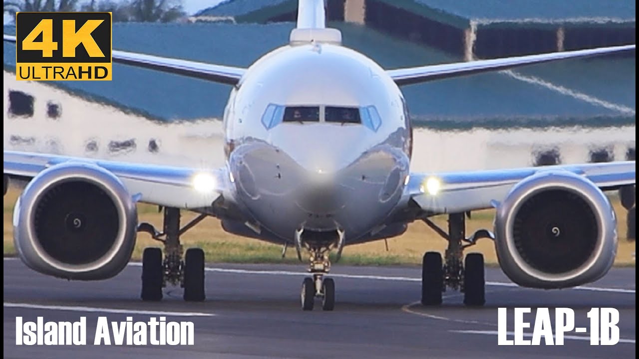 LEAP-1B Lovely Sound !!! American Airlines 737-MAX8 Departing St. Kitts for Miami !!!