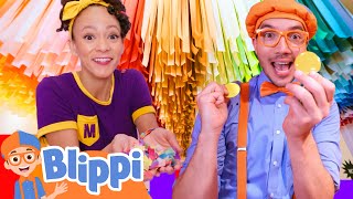 blippis ultimate color adventure rainbow color factory blippi learn colors and science
