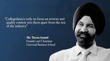 Mr. Tarun Anand, Founder and Chairman, Universal Business School || Testimonial || Online Interview