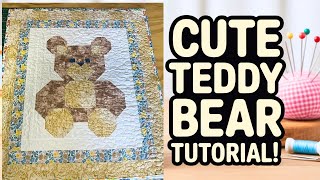 How to Make a Teddy Bear Quilt....  #babyquilt #quiltingpatterns