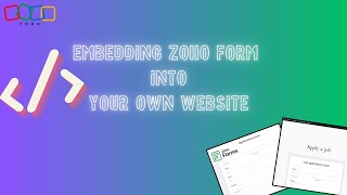 Embedding Zoho Form into your own Website