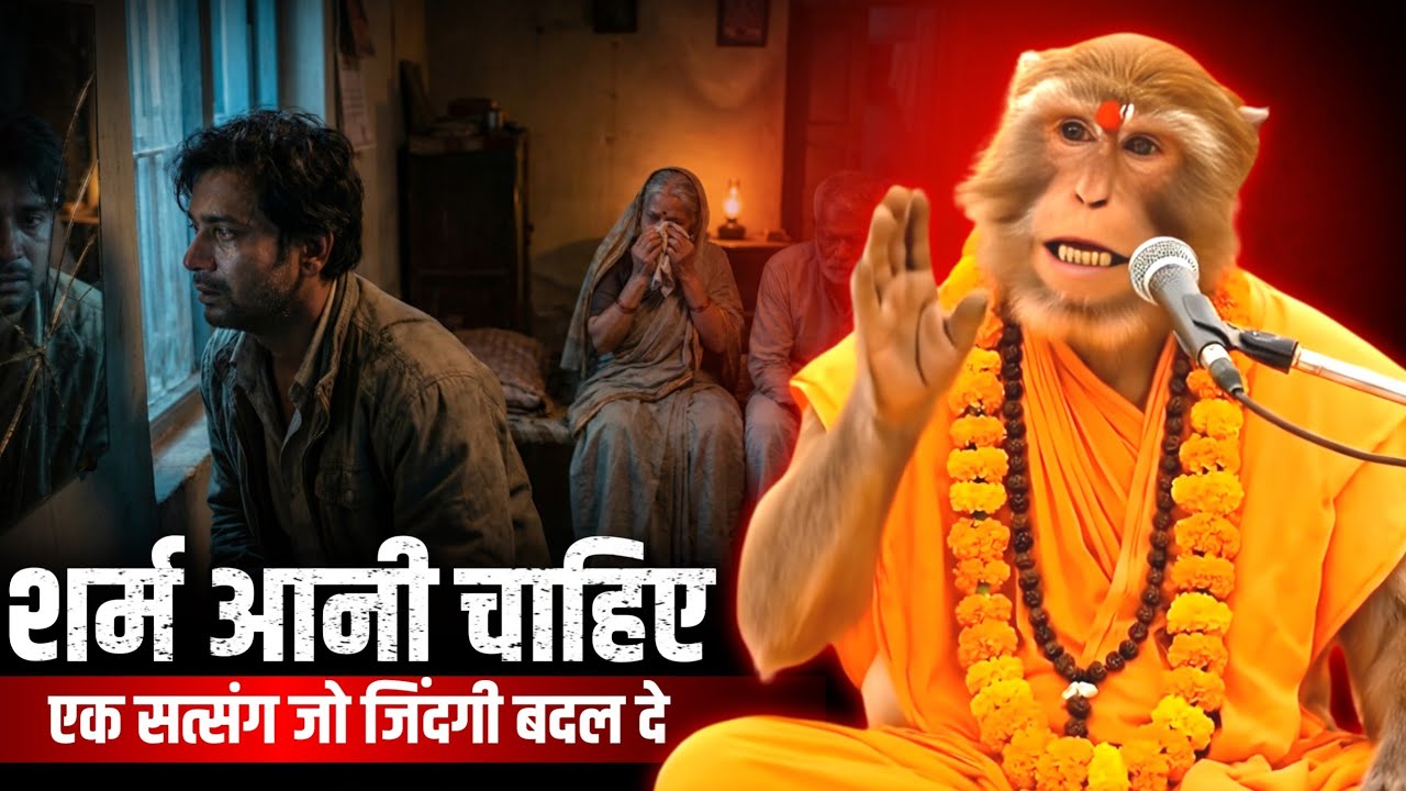 बेटा बड़ा हो गया, जिम्मेदारी नहीं आई 😔 Bandar Baba Pravachan