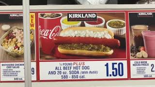 $1.50 Hot Dog and Soda $9.95 18 inch Pizza at Costco