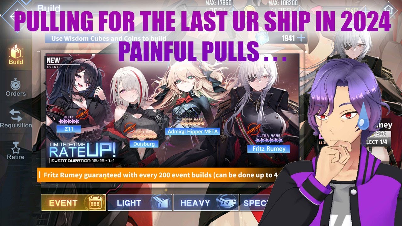 Kunzu Pulls for the last Ultra Rare ship in 2024, Painful Pulls. . .