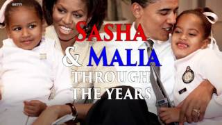 Sasha and Malia Obama through the years