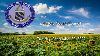 Harford County Council - September 20, 2022